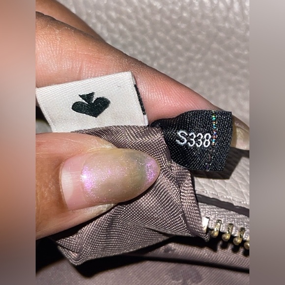 Kate Spade Leila Triple Gusset Crossbody EUC Pebbled Leather Snakeprint Mauve - Picture 9 of 10